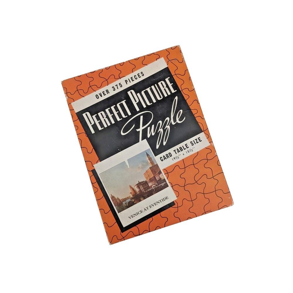 Vintage 40's Perfect Picture Puzzle Jigsaw Puzzle Venice at Eventide 375+ Pieces
